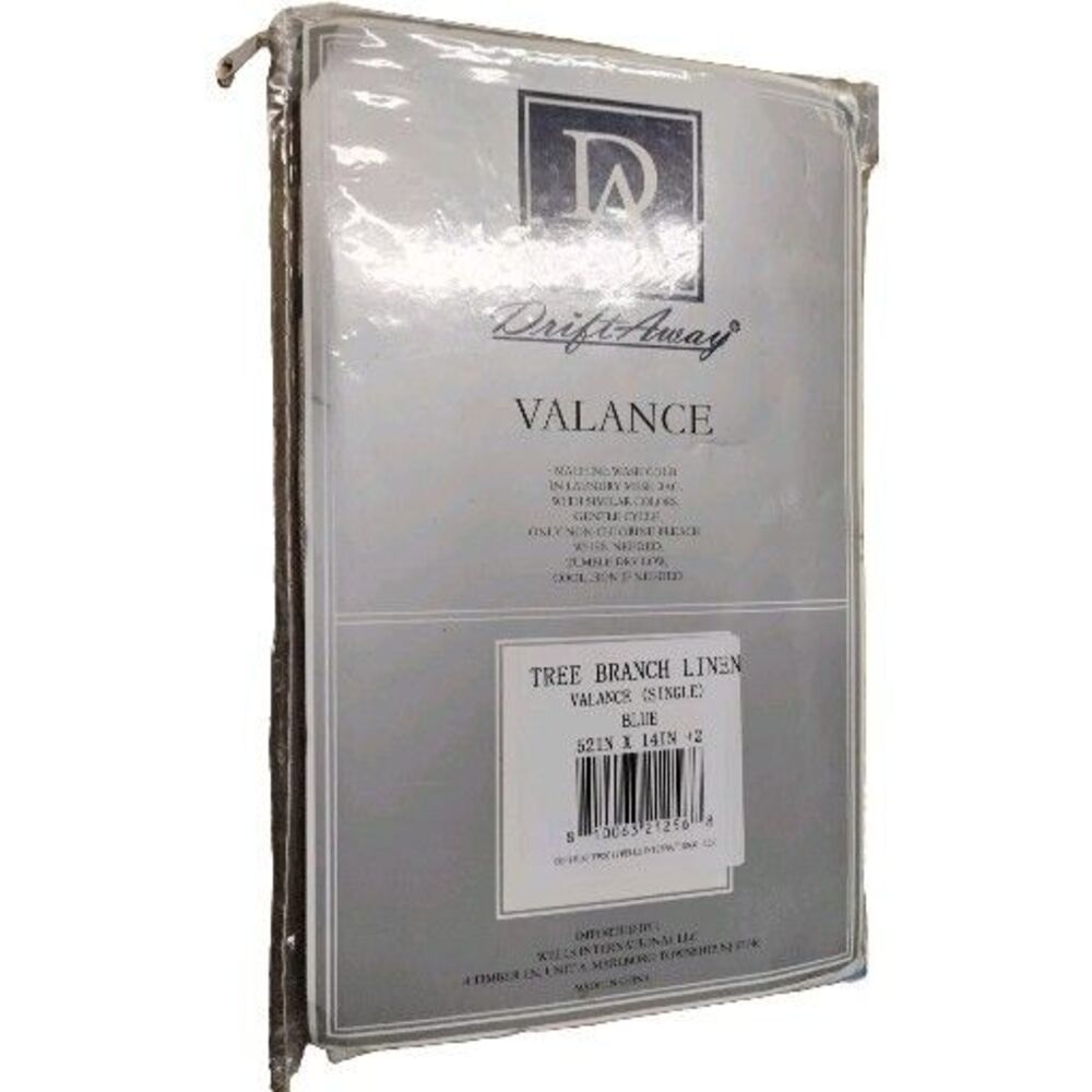 Drift Away Linen Valance 52"x 14" Lined 1 Valance Tree Branch Linen